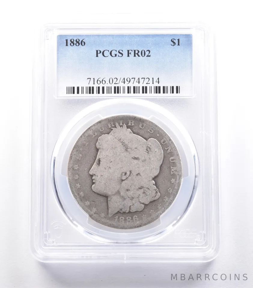1886 Morgan Silver Dollar FR02 PCGS Lowball