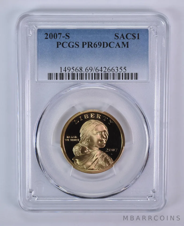2007-S Sacagawea $1 PR69 DCAM PCGS Blue Label
