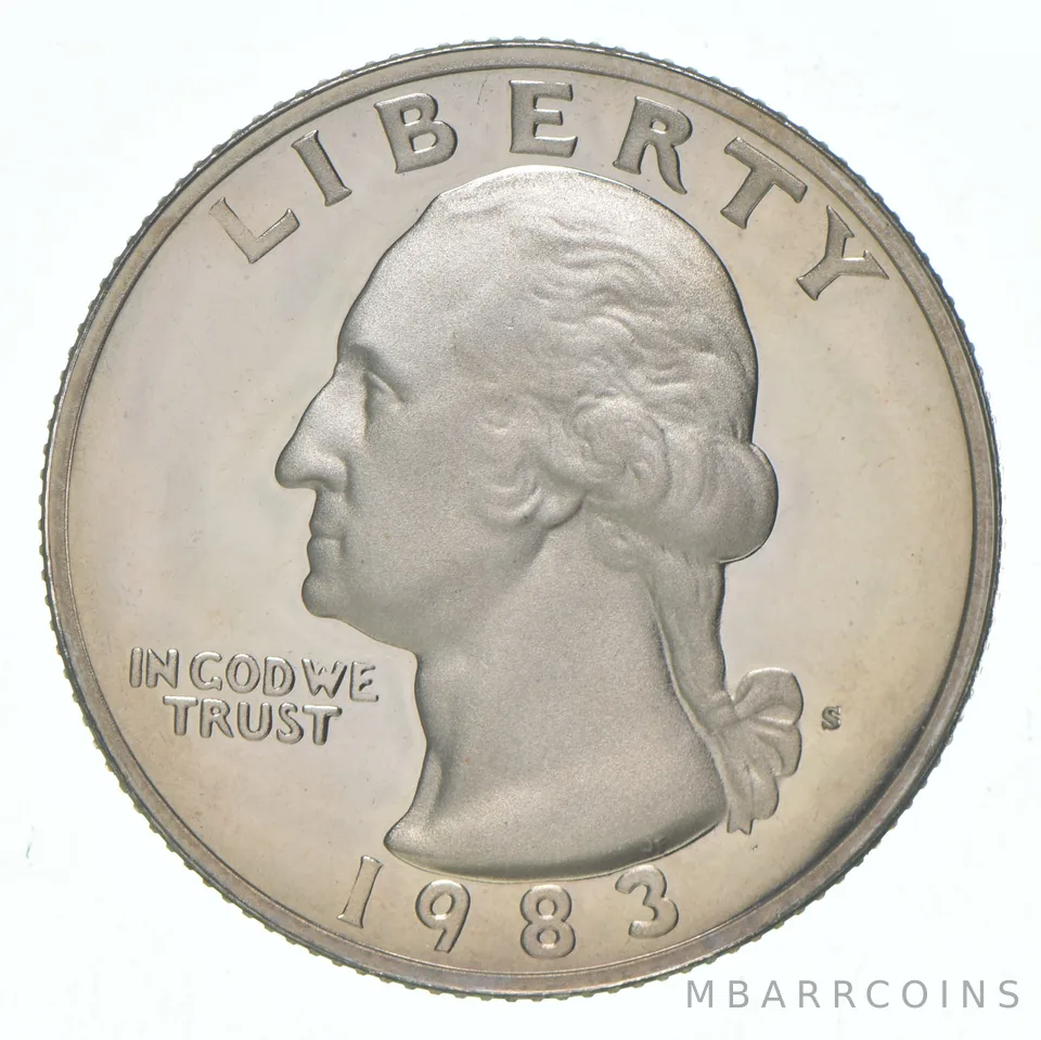 1983-S Washington Quarter CLAD Proof