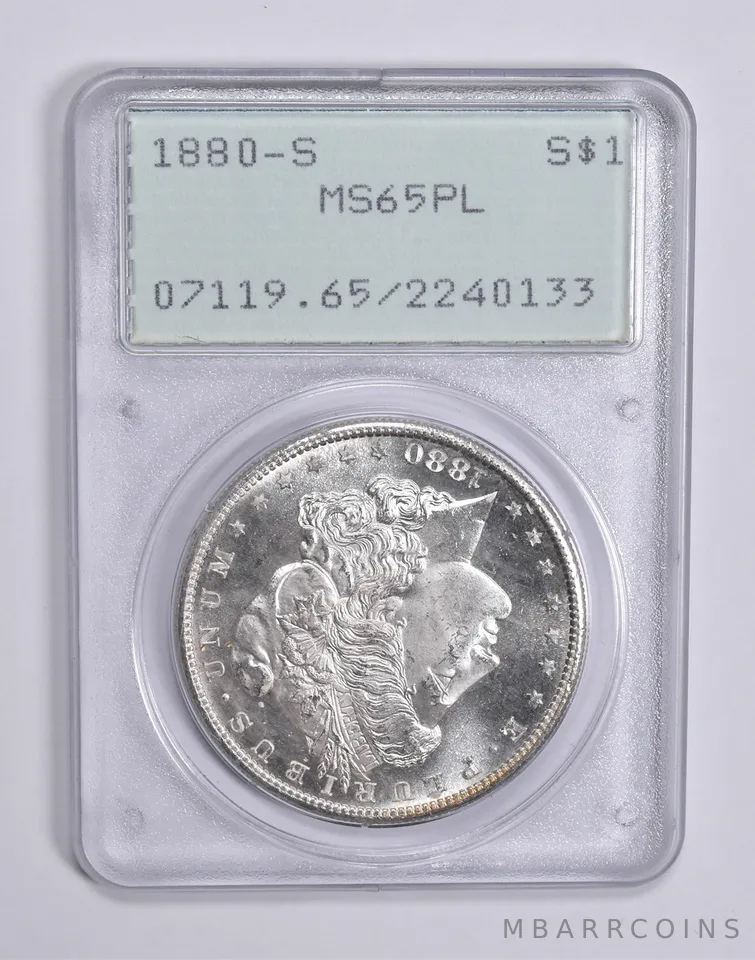 MS65 PL 1880-S Morgan Silver Dollar PCGS Rattler Upgrade? a0304