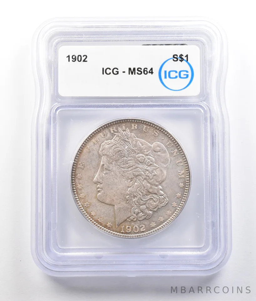 1902 Morgan Silver Dollar MS64 ICG *0755