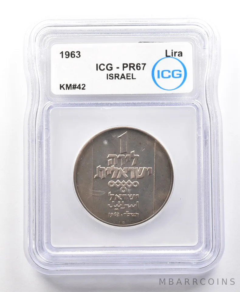 1963 Israel Lira KM#42 PR67 ICG *4240
