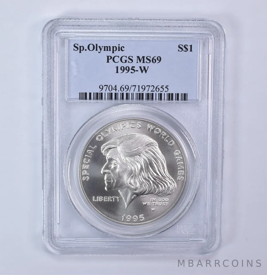 1995-W Special Olympics Commemorative Silver Dollar MS69 PCGS