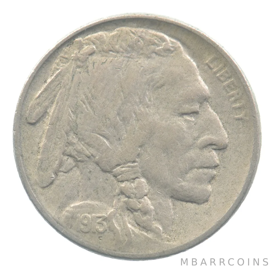 1913-S Indian Head Buffalo Nickel Type 2 *4780
