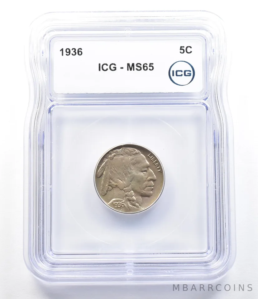 1936 Indian Head Buffalo Nickel MS65 ICG a6953