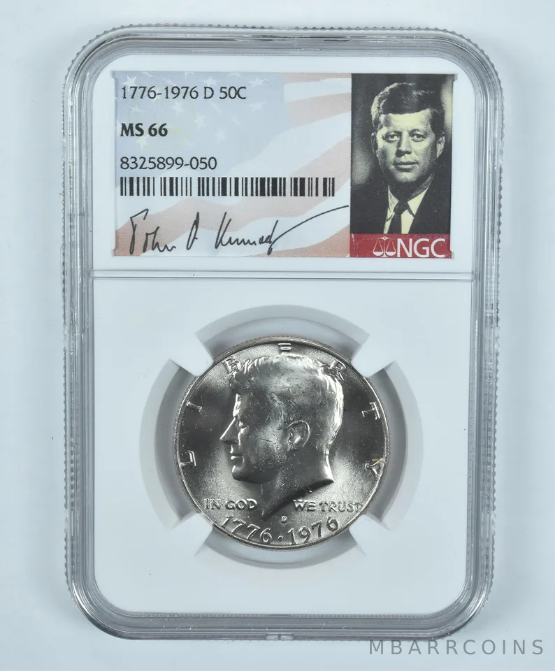 1776-1976-D Kennedy Half Dollar MS66 NGC Special Label