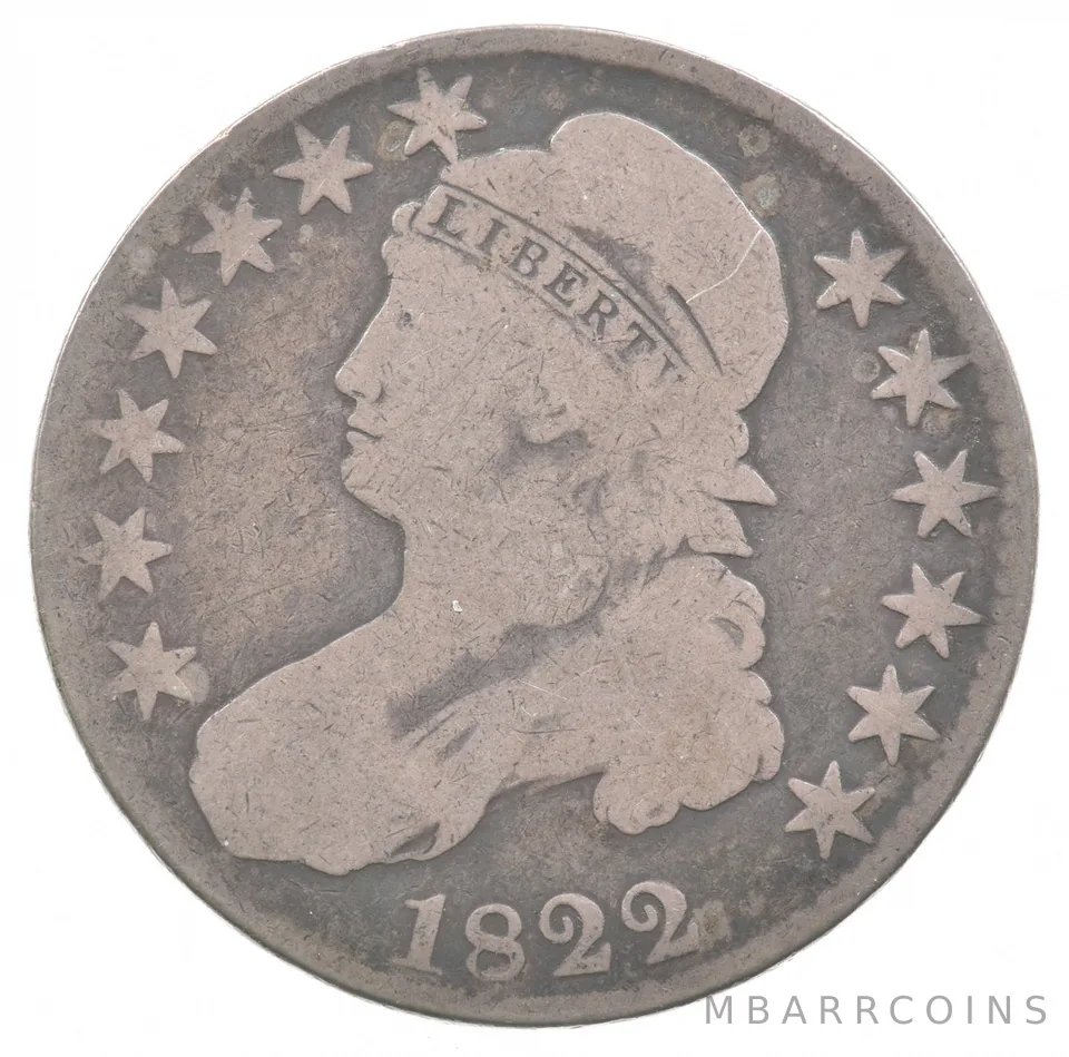 1822 Capped Bust Half Dollar *5982