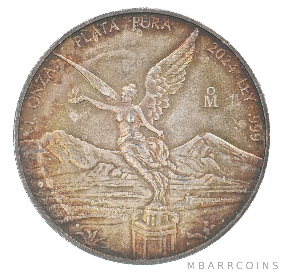 2024 Mo Mexico 1 Onza Silver Libertad Beautiful Tone *8936