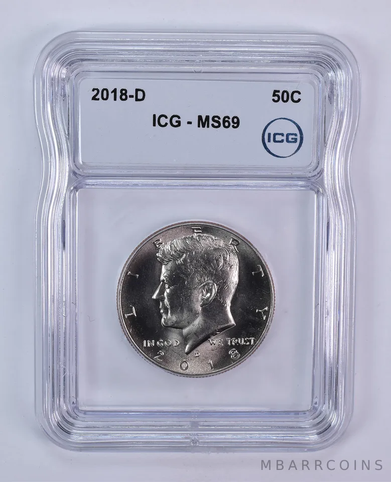 2018-D Kennedy Half Dollar MS69 ICG