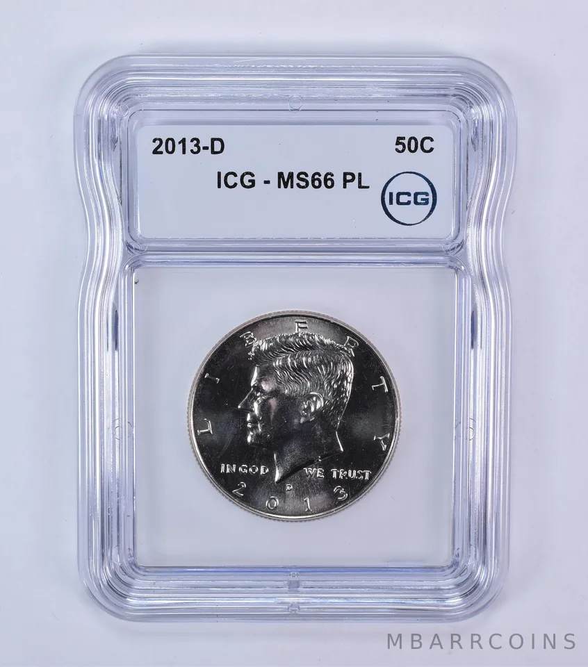 2013-D Kennedy Half Dollar MS66 PL ICG