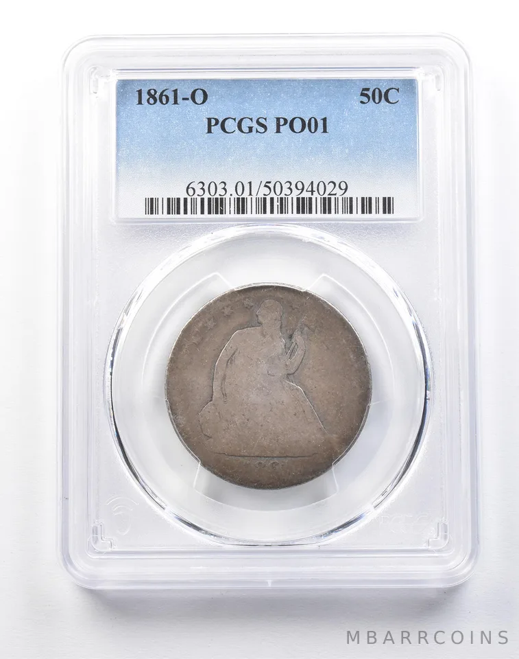 1861-O Seated Liberty Half Dollar PO01 PCGS Lowball *4093