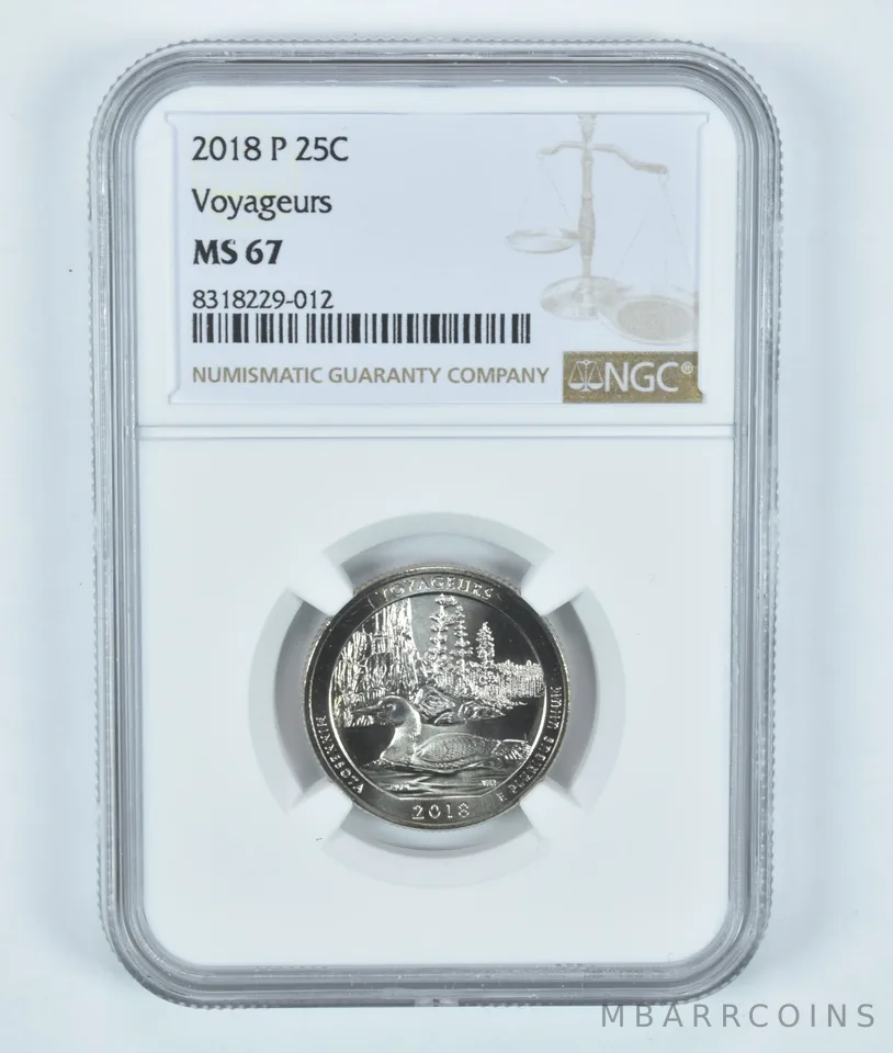 2018-P Washington Quarter Voyageurs ATB MS67 NGC