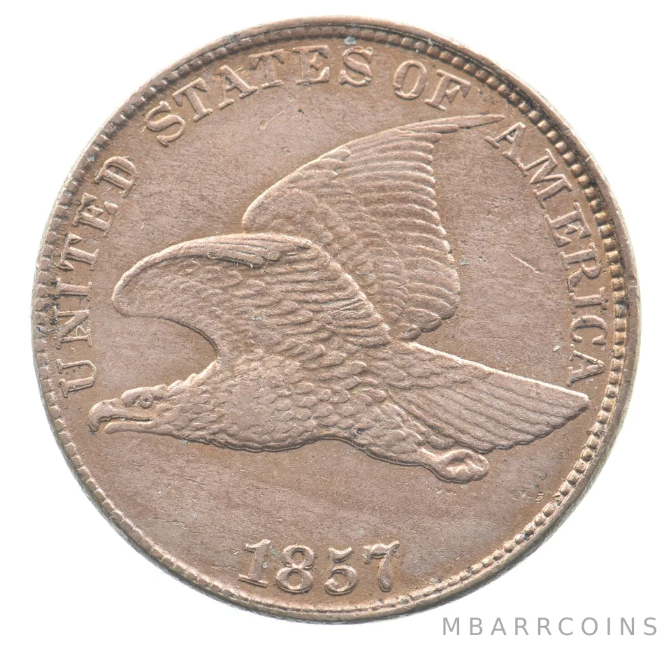 1857 Flying Eagle Cent Broken Wing Tip *9057