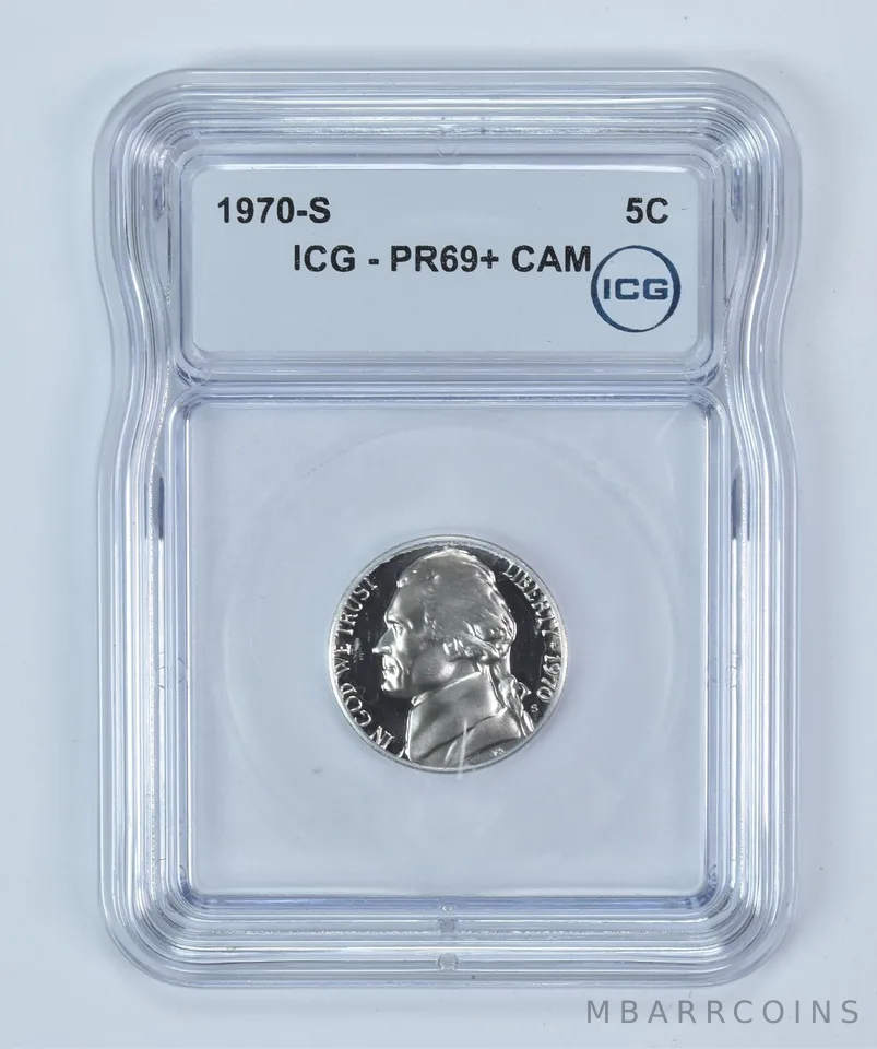1970-S Jefferson Nickel PR69+ CAM ICG