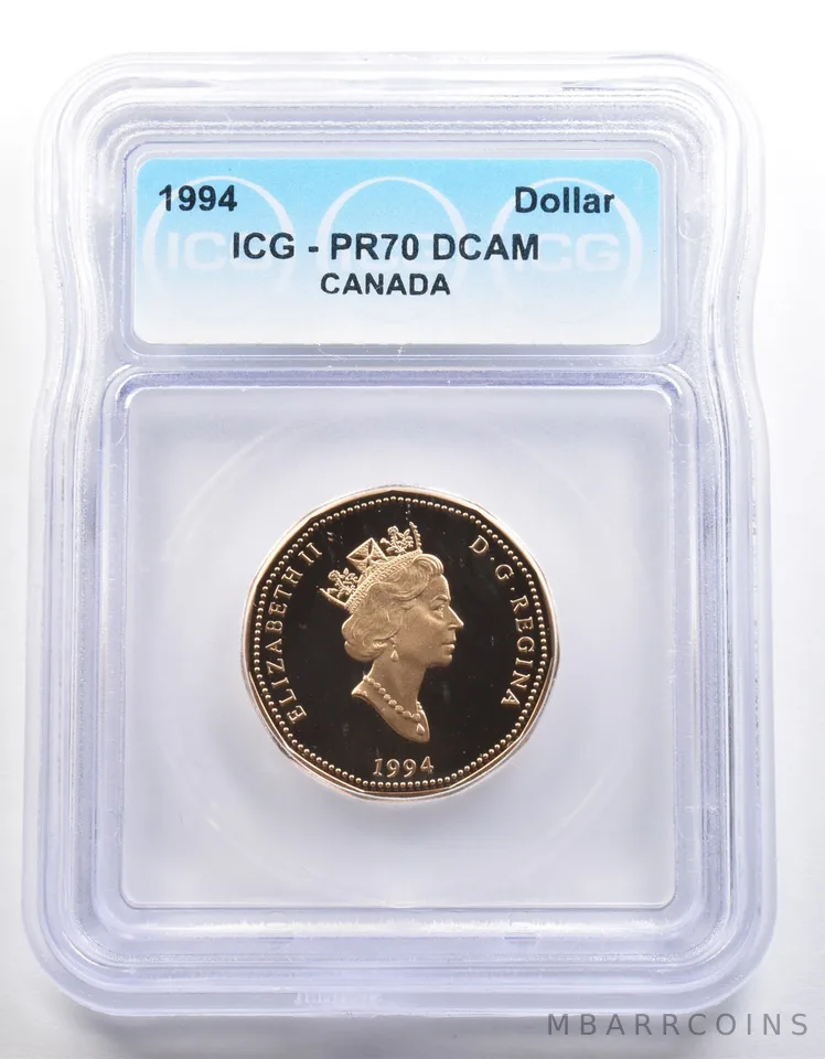 1994 Canada 1 Dollar PR70 DCAM ICG *3980