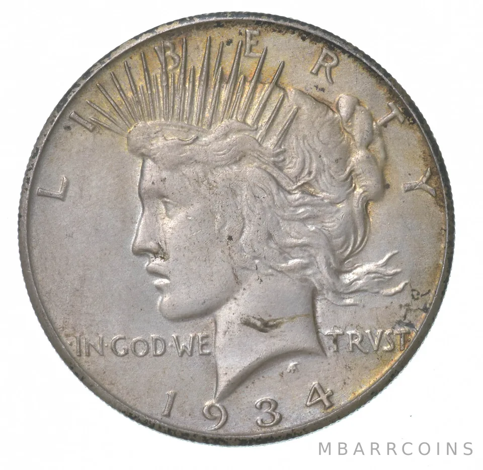 1934-S Peace Silver Dollar a4485