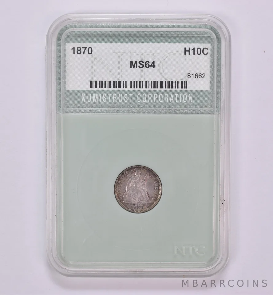 1870 Seated Liberty Half Dime Beautiful Tone *0467