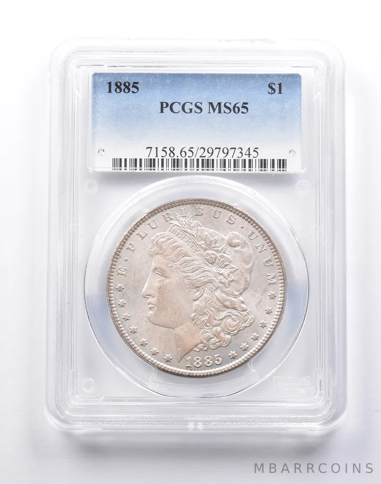 MS65 1885 Morgan Silver Dollar PCGS *1409