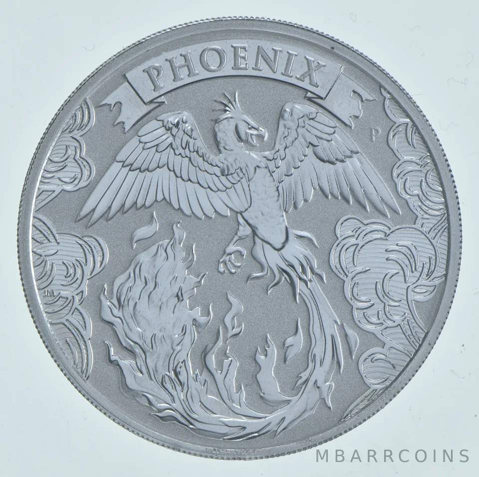 2022 Australia 2 Dollars Silver Phoenix 2 Oz .9999 Silver