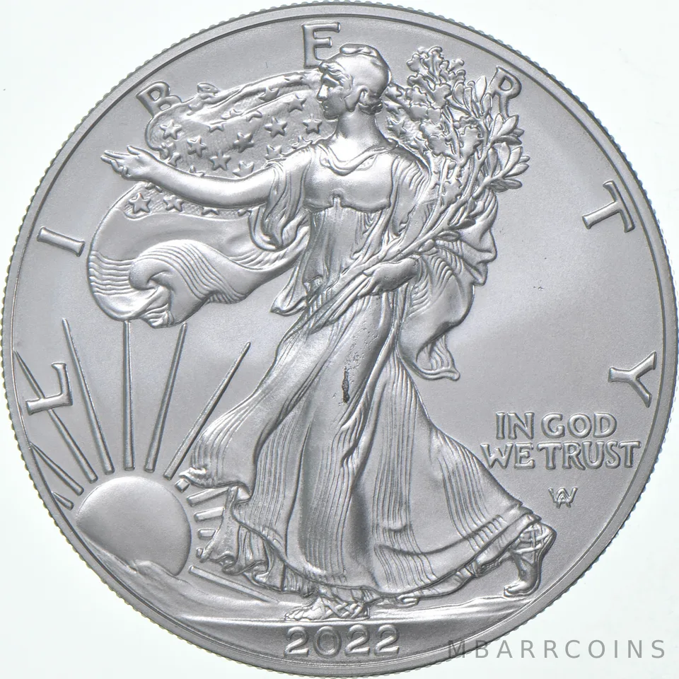 2022-W Burnished Silver Eagle