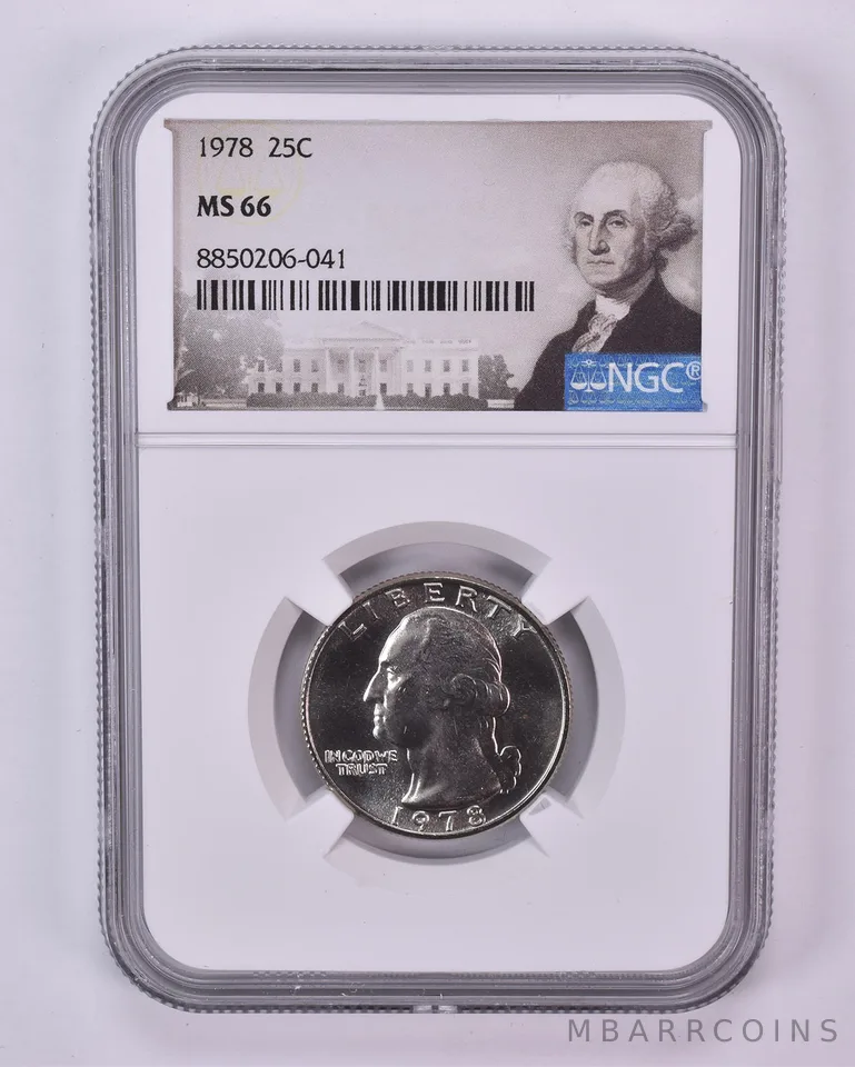 1978 Washington Quarter MS66 NGC Special Label