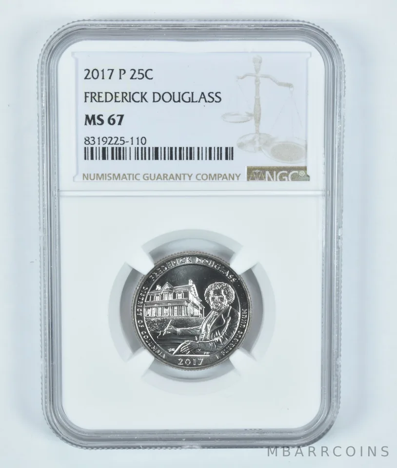 2017-P Washington Quarter Frederick Douglass ATB MS67 NGC