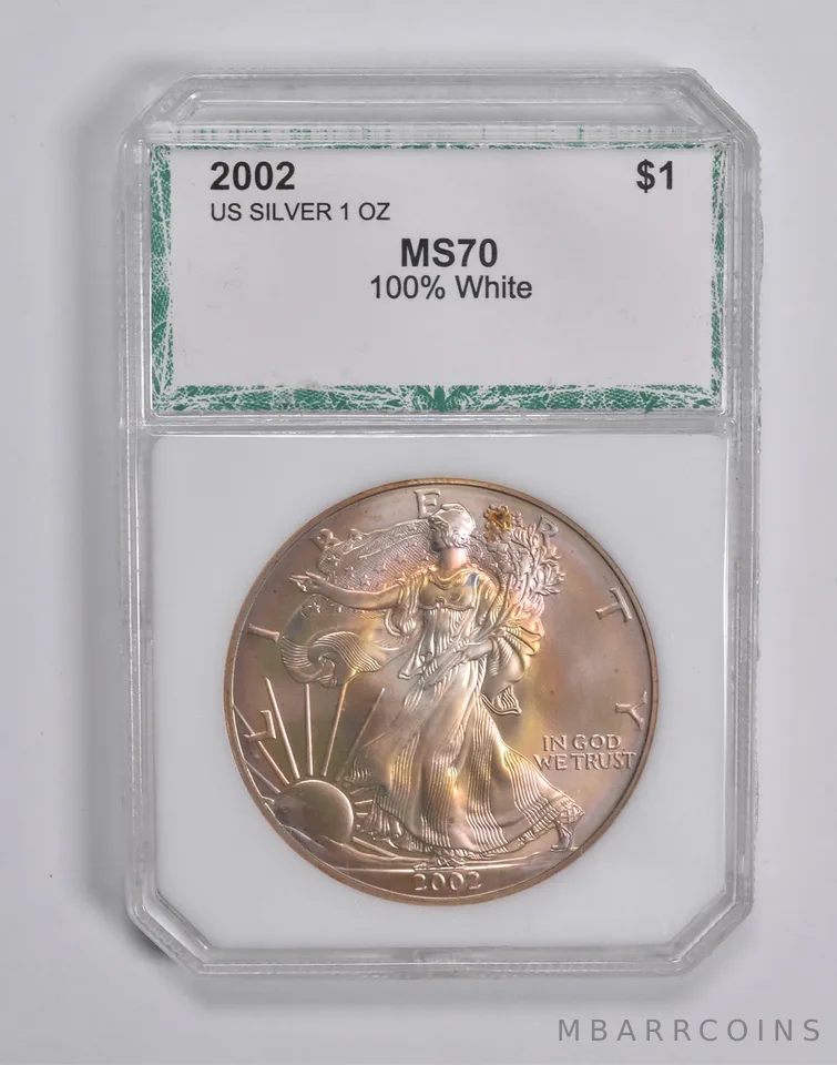 2002 American Silver Eagle 100% White *6650