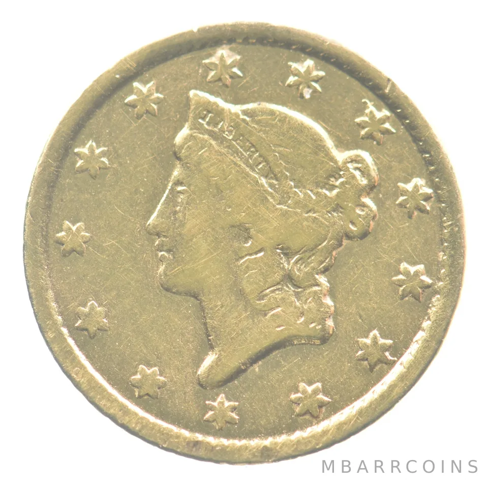1853-O $1 Liberty Head Gold Dollar *3883