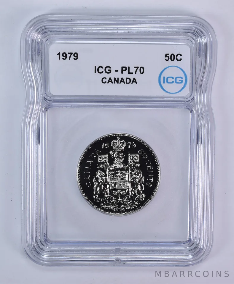 1979 Canada 50 Cents PL70 ICG