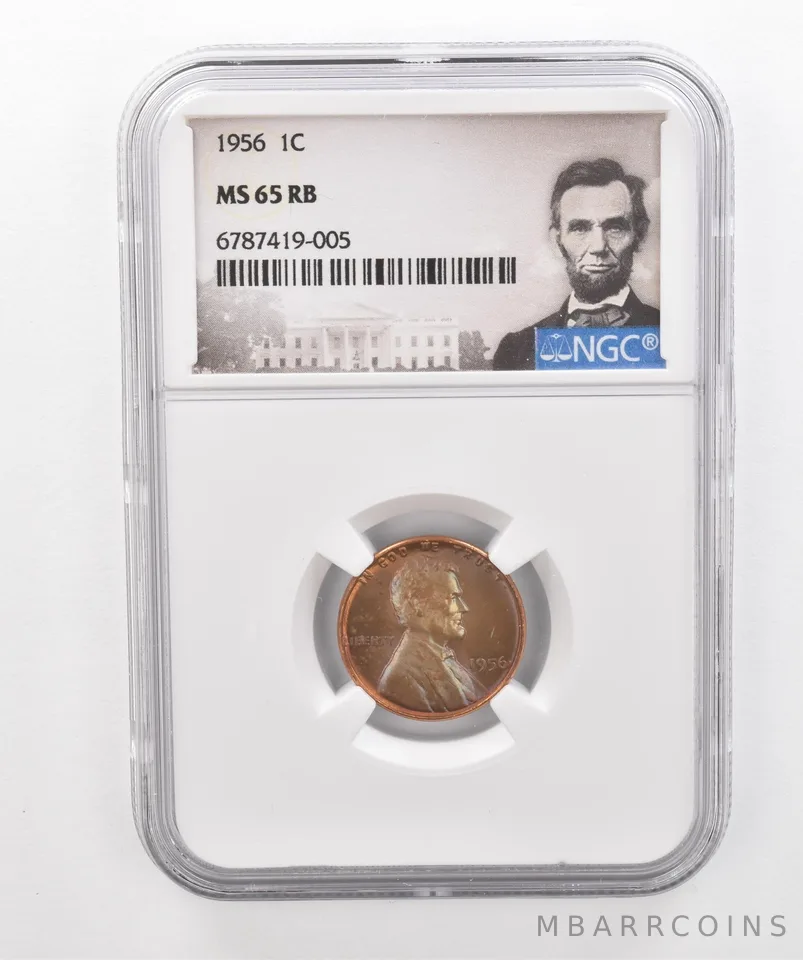 1956 Lincoln Wheat Cent MS65 RB NGC Beautiful Tone *2965