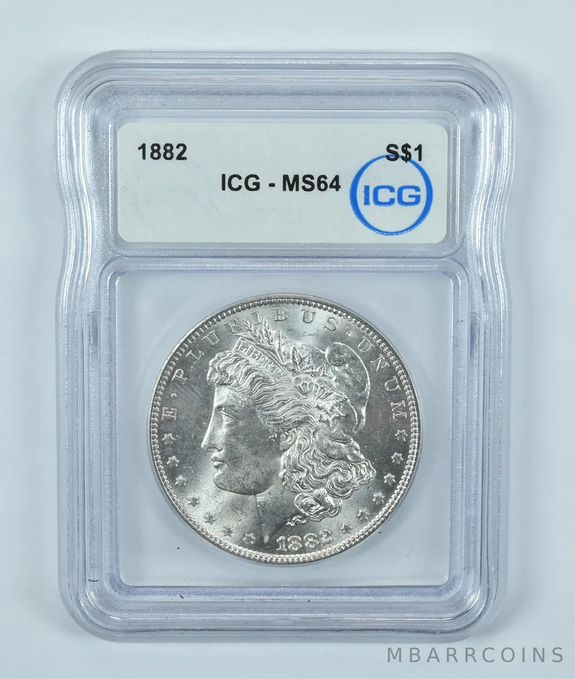 1882 Morgan Silver Dollar MS64 ICG
