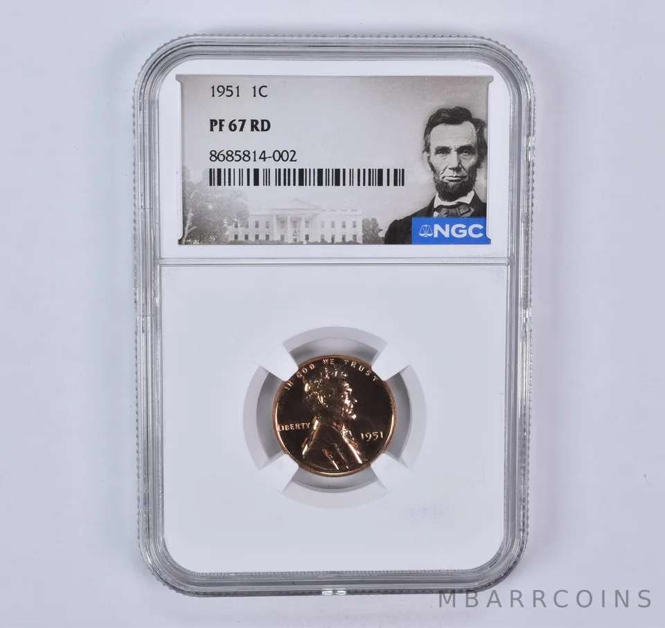 1951 Lincoln Wheat Cent PF67 RD NGC Special Label