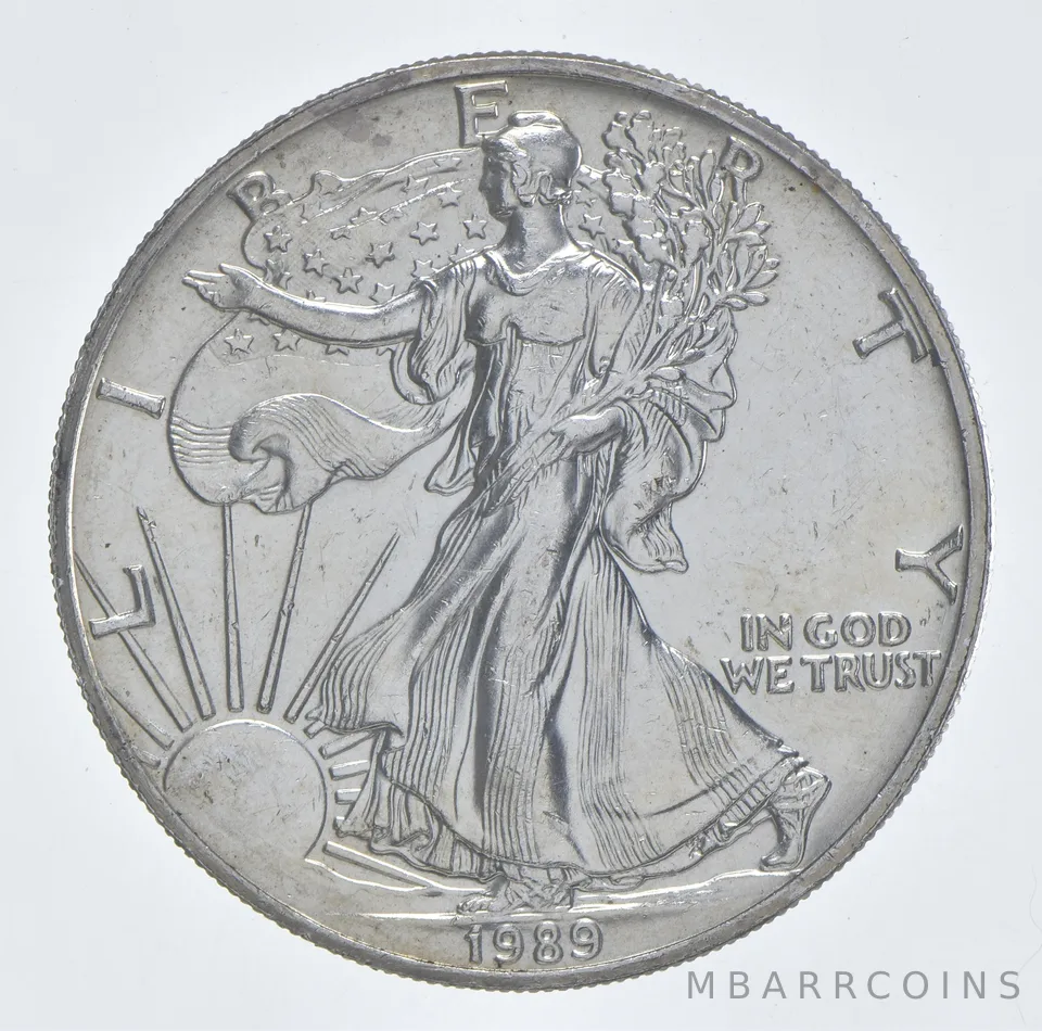 Better Date 1989 American Silver Eagle 1 Troy Oz .999 Fine Silver *050