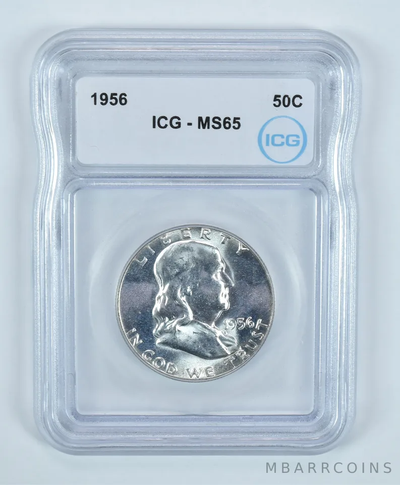 1956 Franklin Half Dollar MS65 ICG