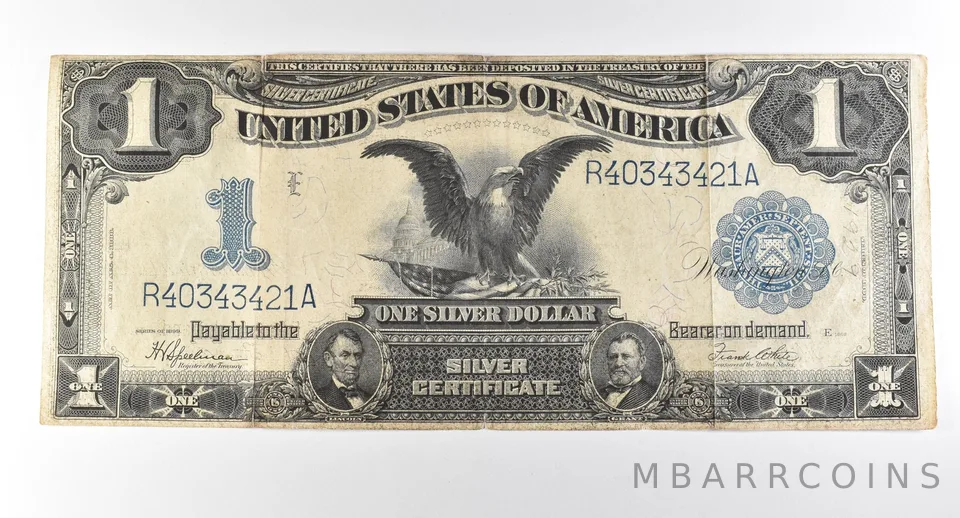 1899 $1 Silver Certificate Large Note Blue Seal *2844