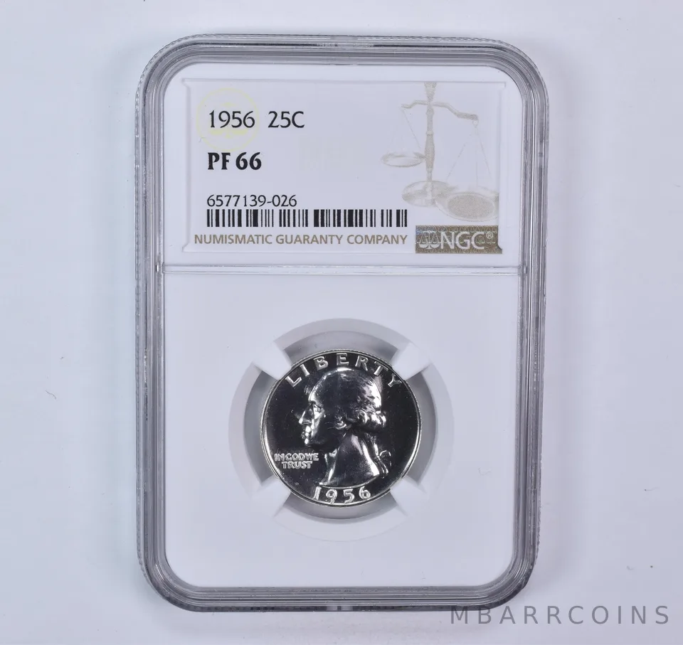 1956 Washington Quarter PF66 NGC Brown Label