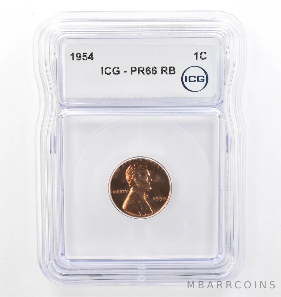 1954 Lincoln Wheat Cent PR66 RB ICG Beautiful Tone *7680