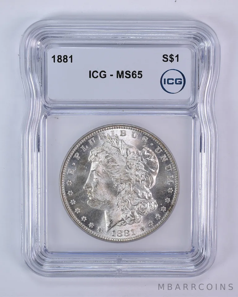 1881 Morgan Silver Dollar MS65 ICG