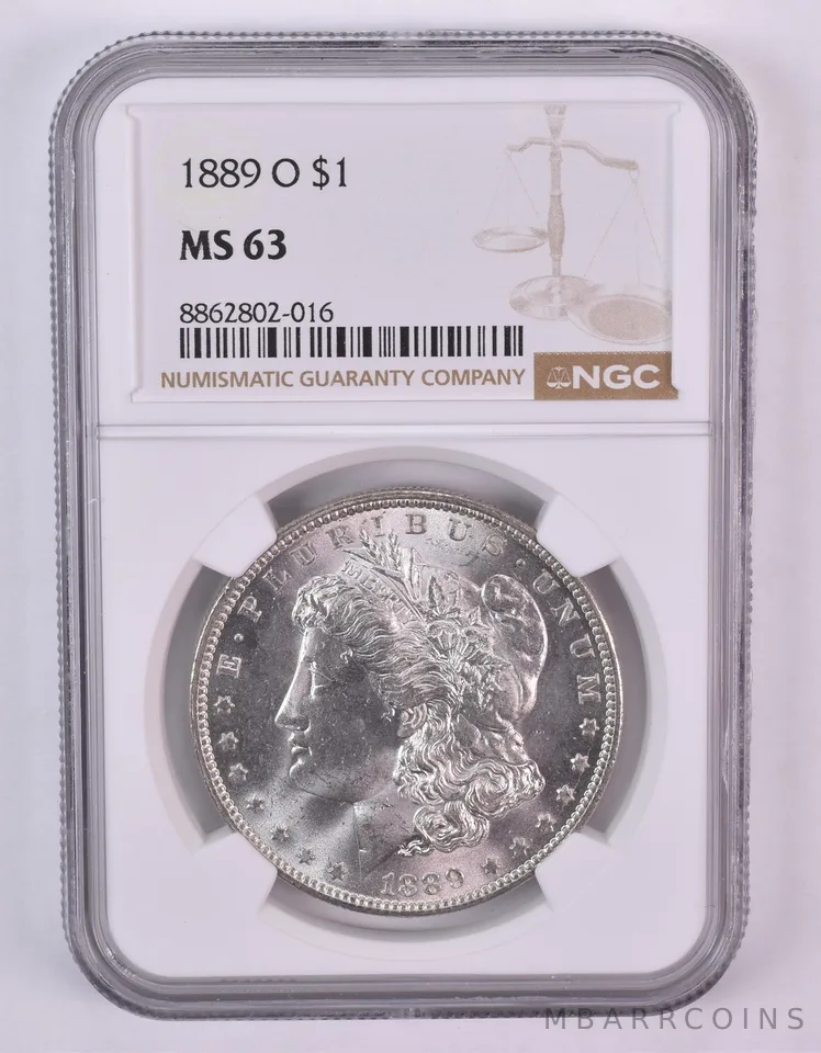 1889-O Morgan Silver Dollar MS63 NGC *0990