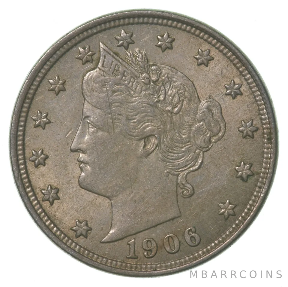 1906 Liberty V Nickel *6343