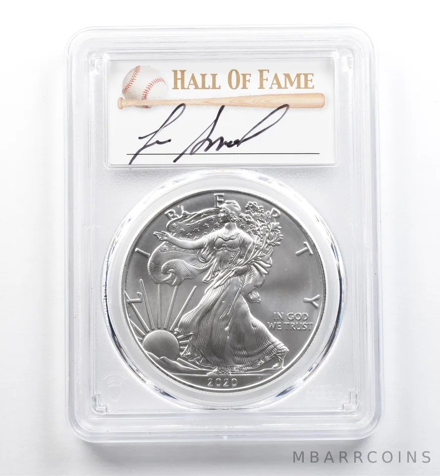 2020 (S) American Silver Eagle Lee Smith Emergency Issue FDOI MS70 PCGS *9901