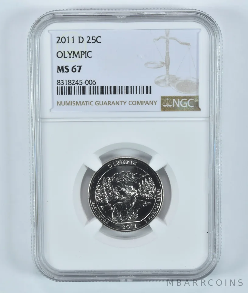 2011-D Washington Quarter Olympic America The Beautiful MS67 NGC