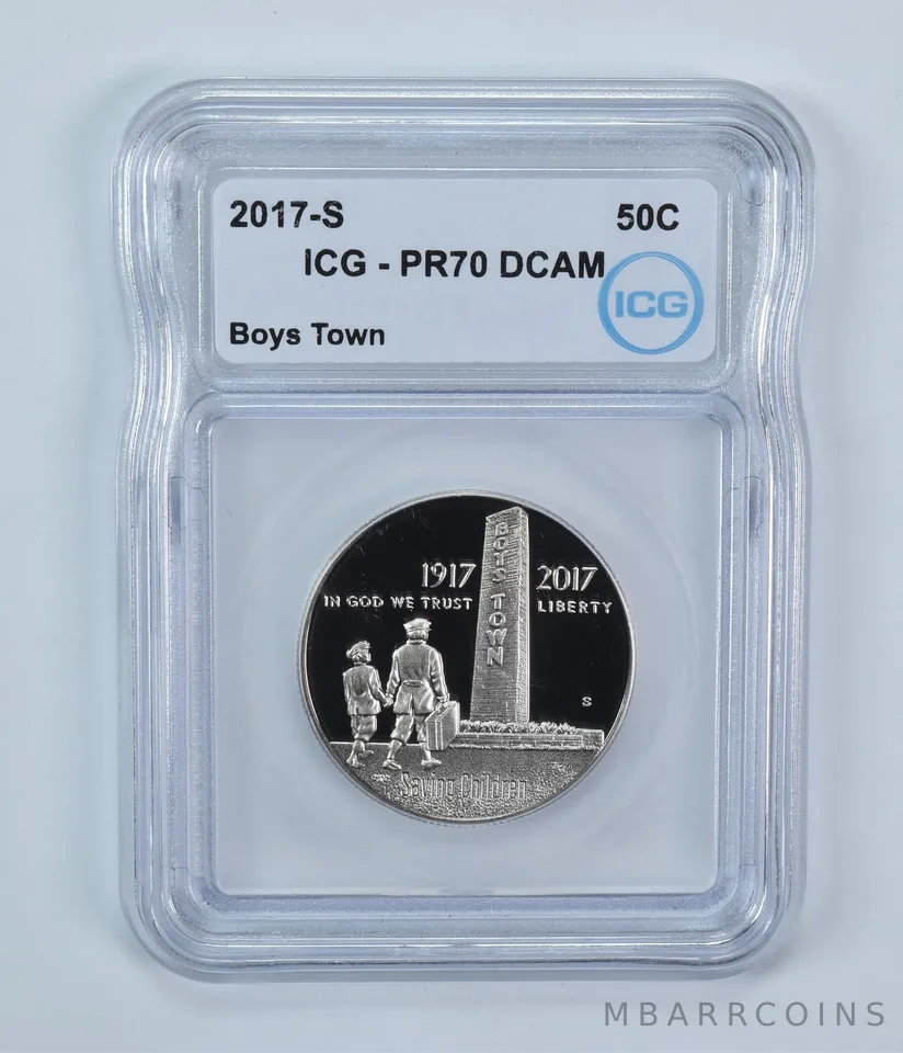 2017-S Boys Town Commemorative Half Dollar PR70 DCAM ICG