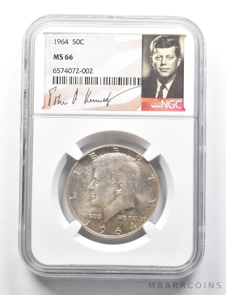 MS66 1964 Kennedy Half Dollar NGC a0525