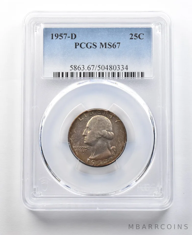 1957-D Washington Quarter MS67 PCGS *0332