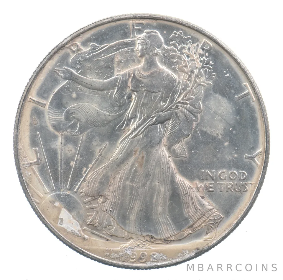 Better Date 1992 American Silver Eagle 1 Troy Oz .999 Fine Silver *869