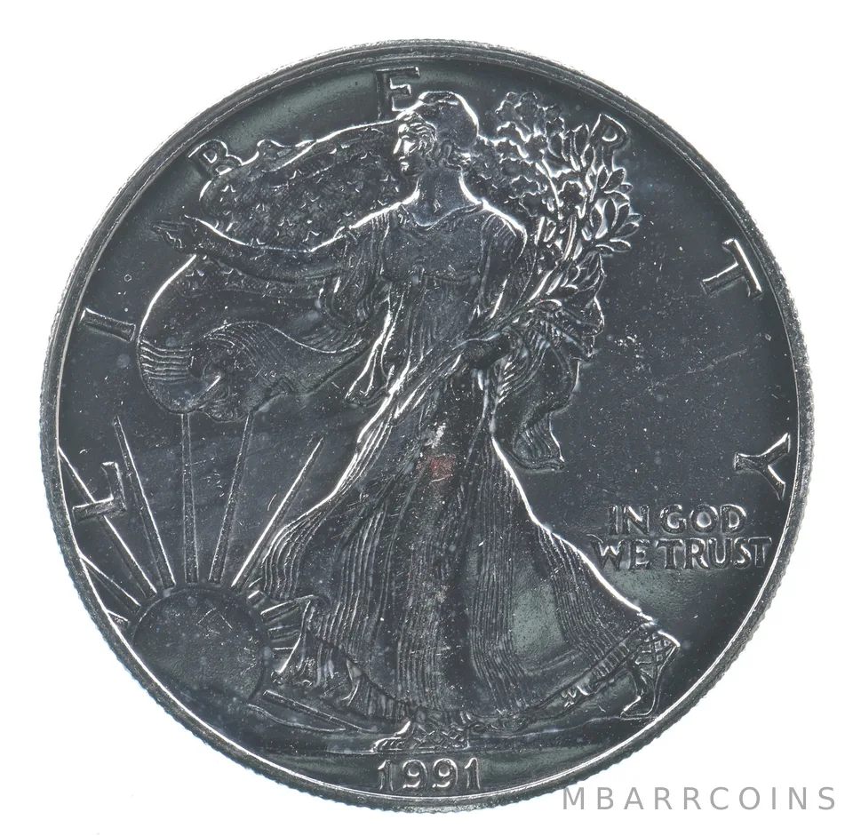 Better Date 1991 American Silver Eagle 1 Troy Oz .999 Fine Silver *706