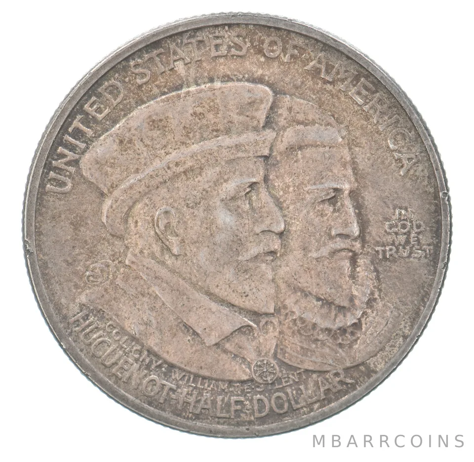 1924 Huguenot Commemorative Half Dollar Beautiful Tone *3637