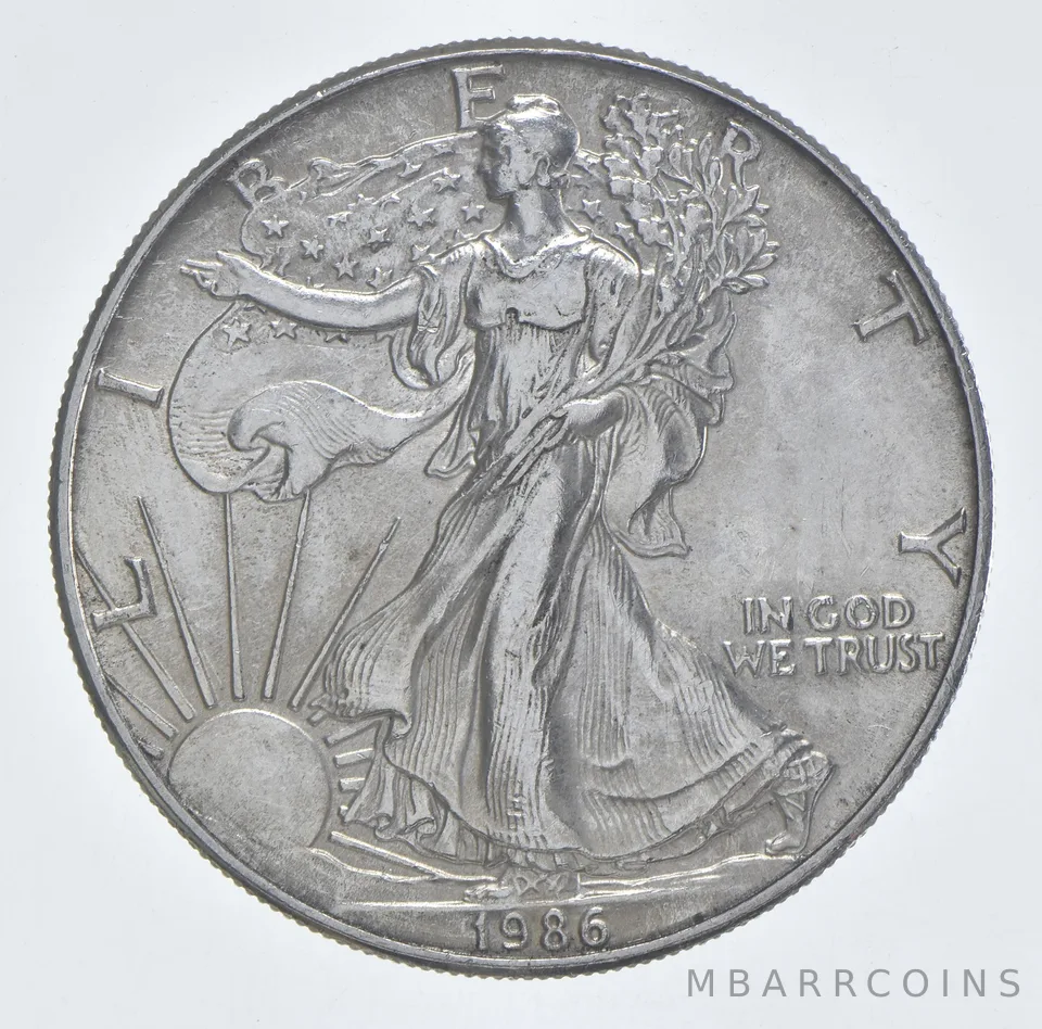 Better Date 1986 American Silver Eagle 1 Troy Oz .999 Fine Silver *160