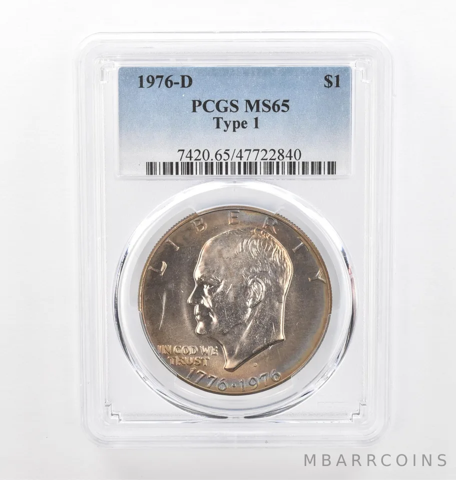 1976-D Eisenhower $1 MS65 PCGS Beautiful Tone *2222